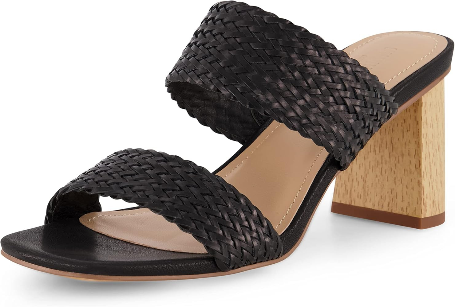CUSHIONAIRE Women's Ilya woven heel sandal +Memory Foam | Amazon (US)