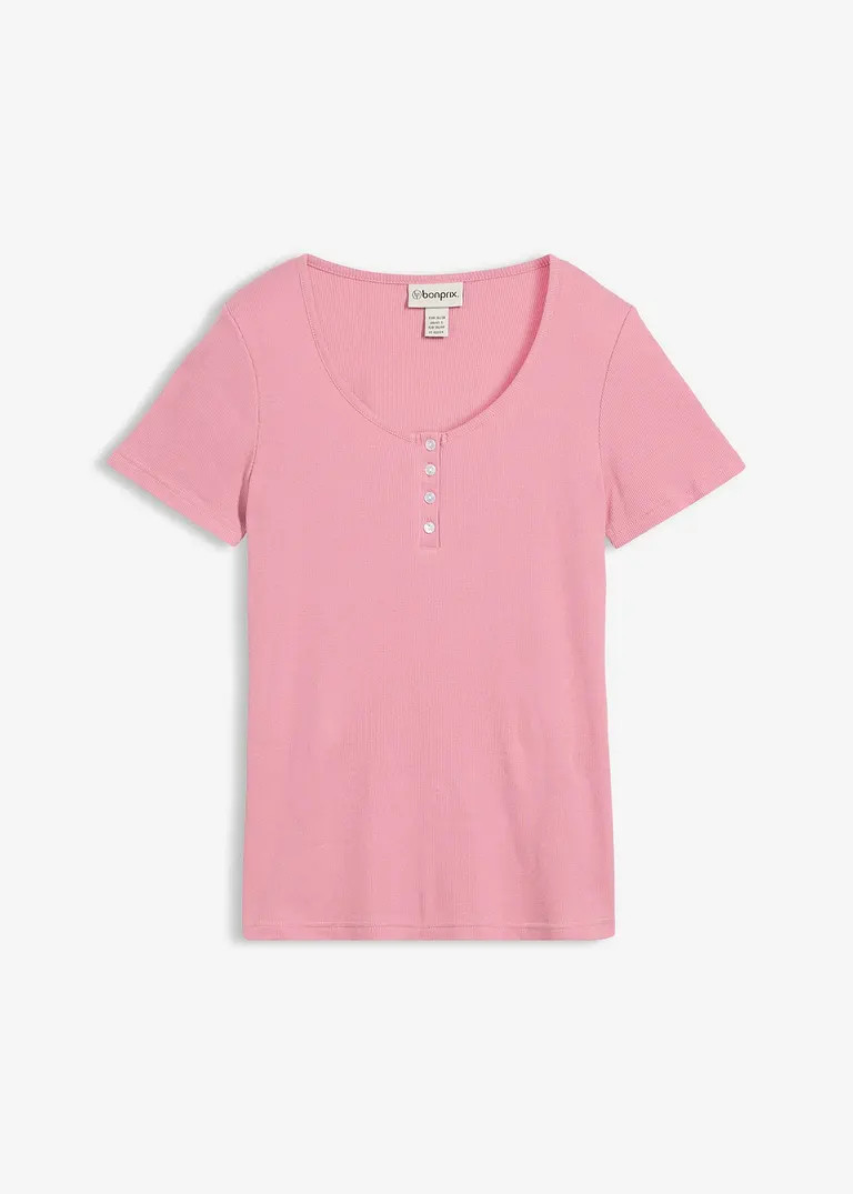 Henleyshirt aus reiner Bio-Baumwolle | Bonprix DE