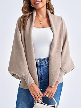 Saodimallsu Open Front Cardigan Chunky Knit Sweater | Amazon (US)