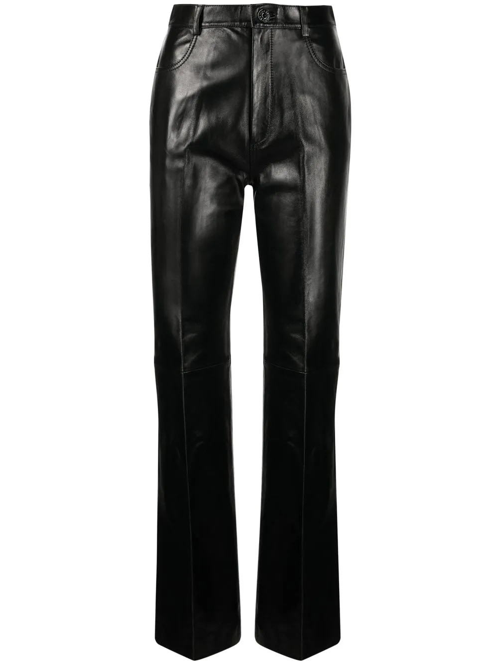 Dumont straight-leg leather trousers | Farfetch Global