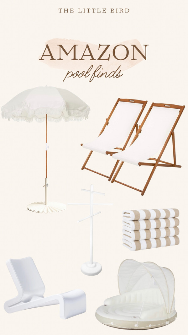Neutral vibe pool items I’m loving from Amazon!
