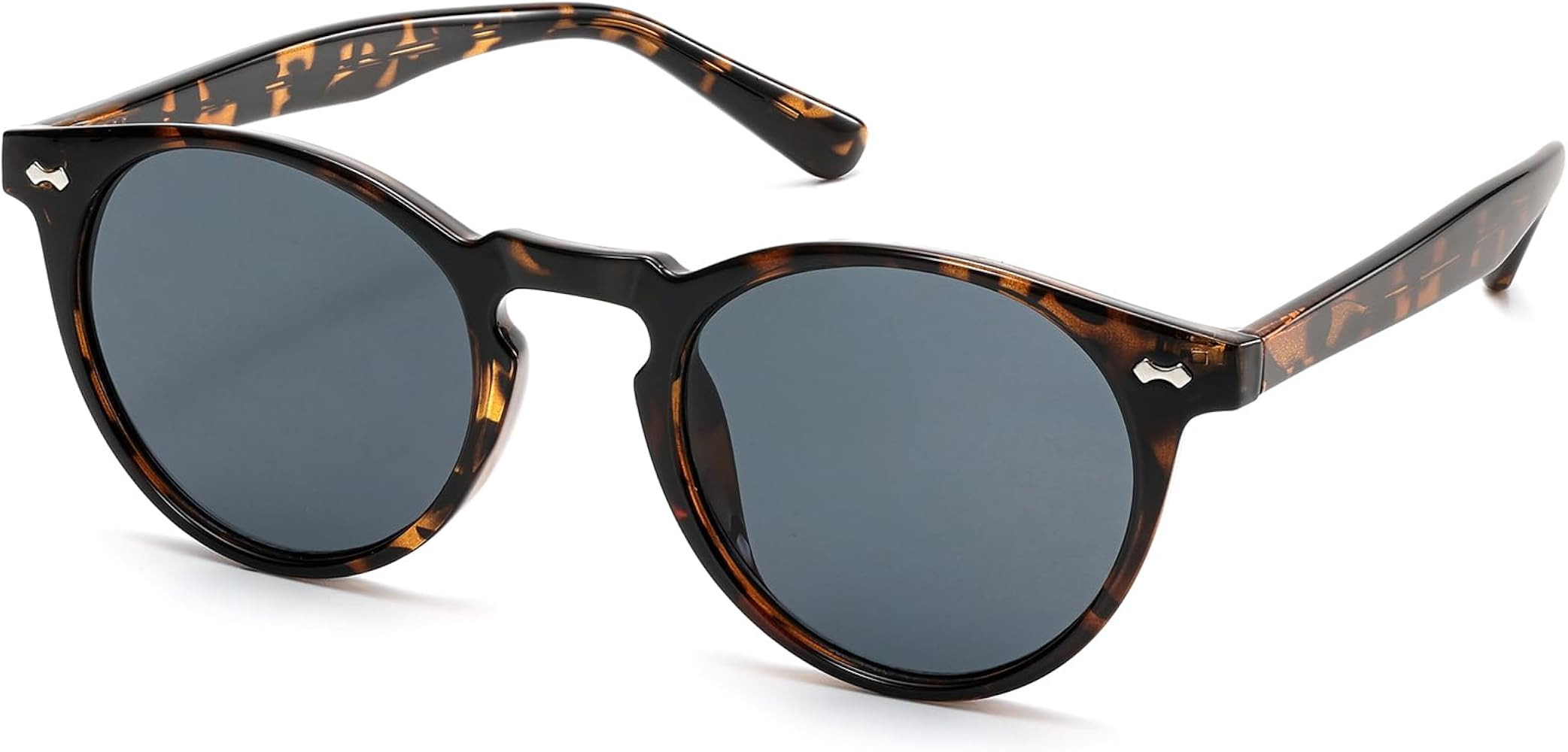 Small Retro Round Sunglasses for Women Men UV400 Protection Vintage Designer Trendy Frame | Amazon (US)