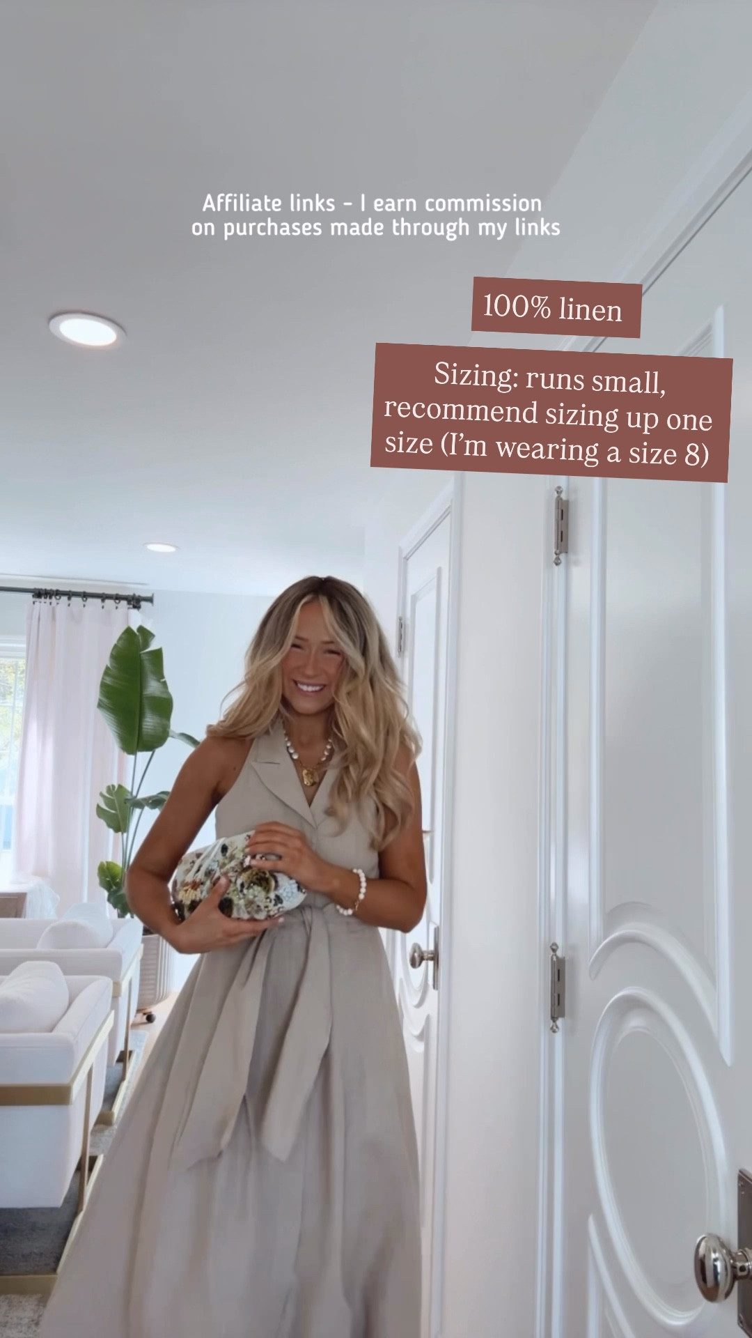 Affiliate links - I earn commission on purchases made through my links | mother of the grad dress, 100% linen dress, over 40 spring outfit 

#LTKOver40