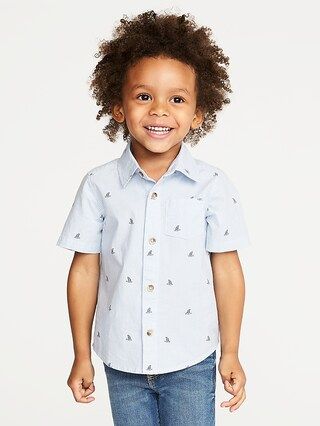 Built-In Flex Shark-Fin Shirt for Toddler Boys | Old Navy US