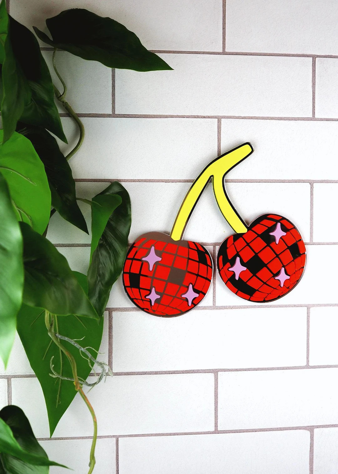 Disco Cherries Mirror - Red - Etsy | Etsy (US)