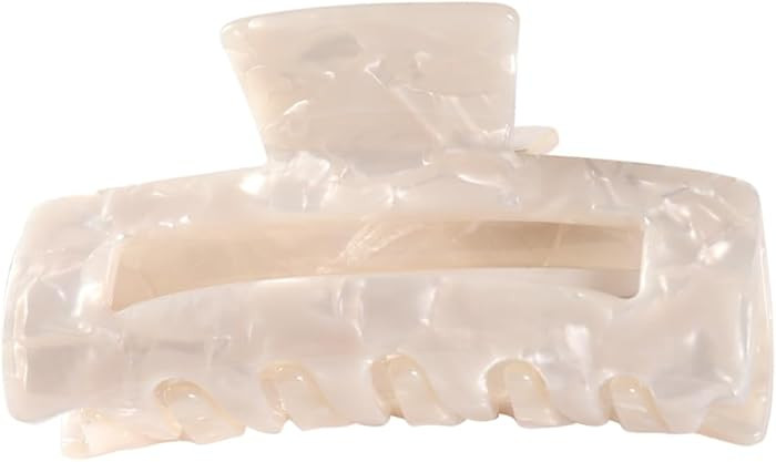 White Rectangle Claw Hair Clips - Non-Slip, Thick Hair Accessories Gift for Women and Girls | Amazon (CA)