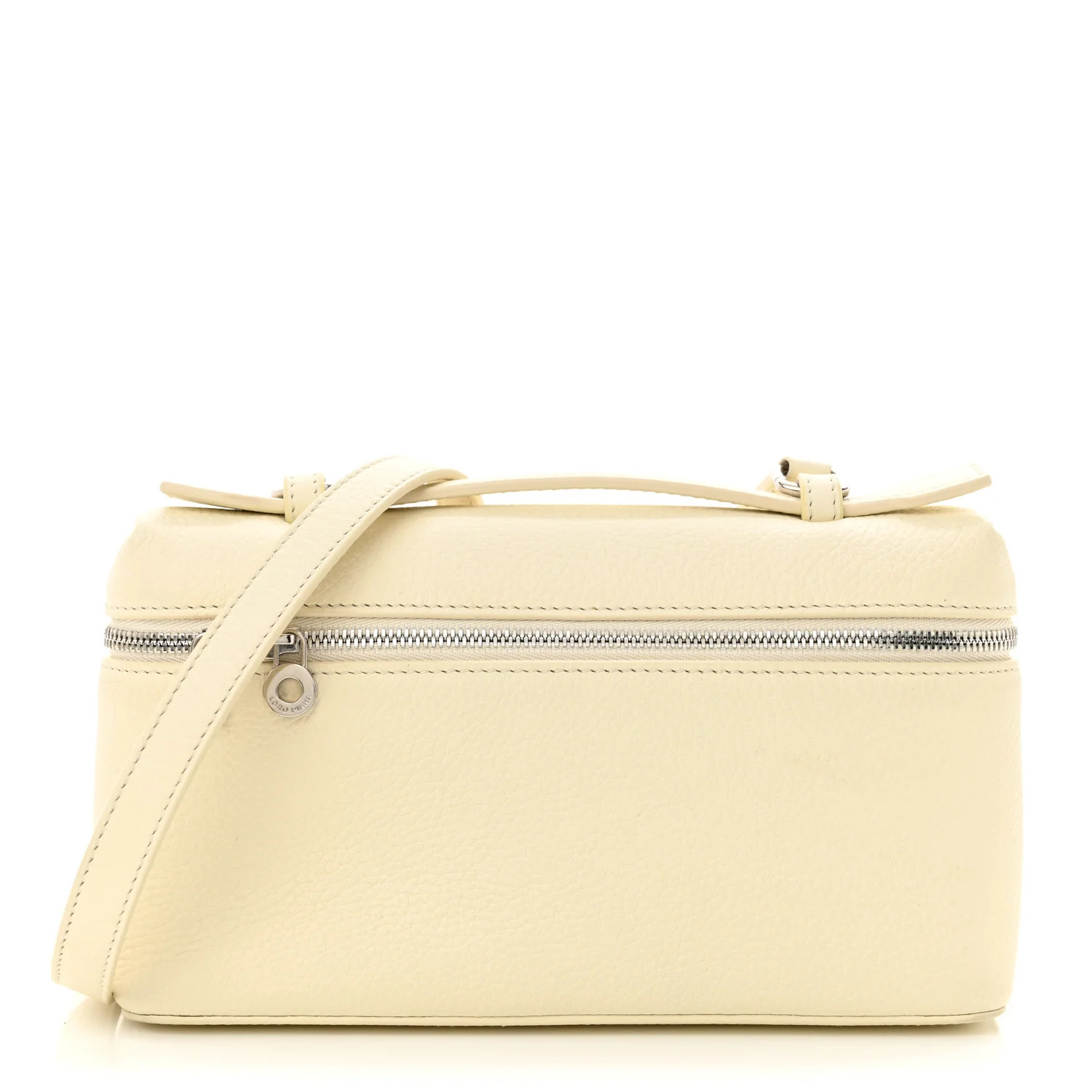Grained Calfskin L19 Extra Pocket Pouch Whisper White | FASHIONPHILE (US)