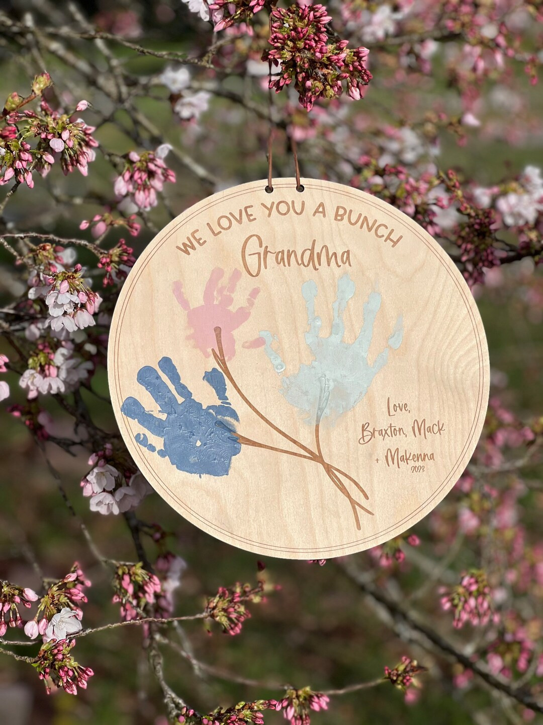 MOM, Mother’s Day Gift,Gift for Grandma, Sign, DIY Hand print Sign, Gifts for dad, Child's Hand... | Etsy (US)