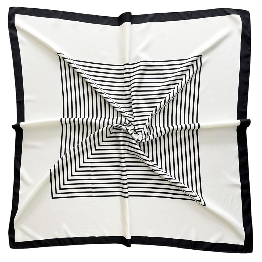 Julunar Silk Like Head Scarf for Women - Satin Large Hair Scarves - 35" Square Silk Hair Wrap for... | Amazon (US)