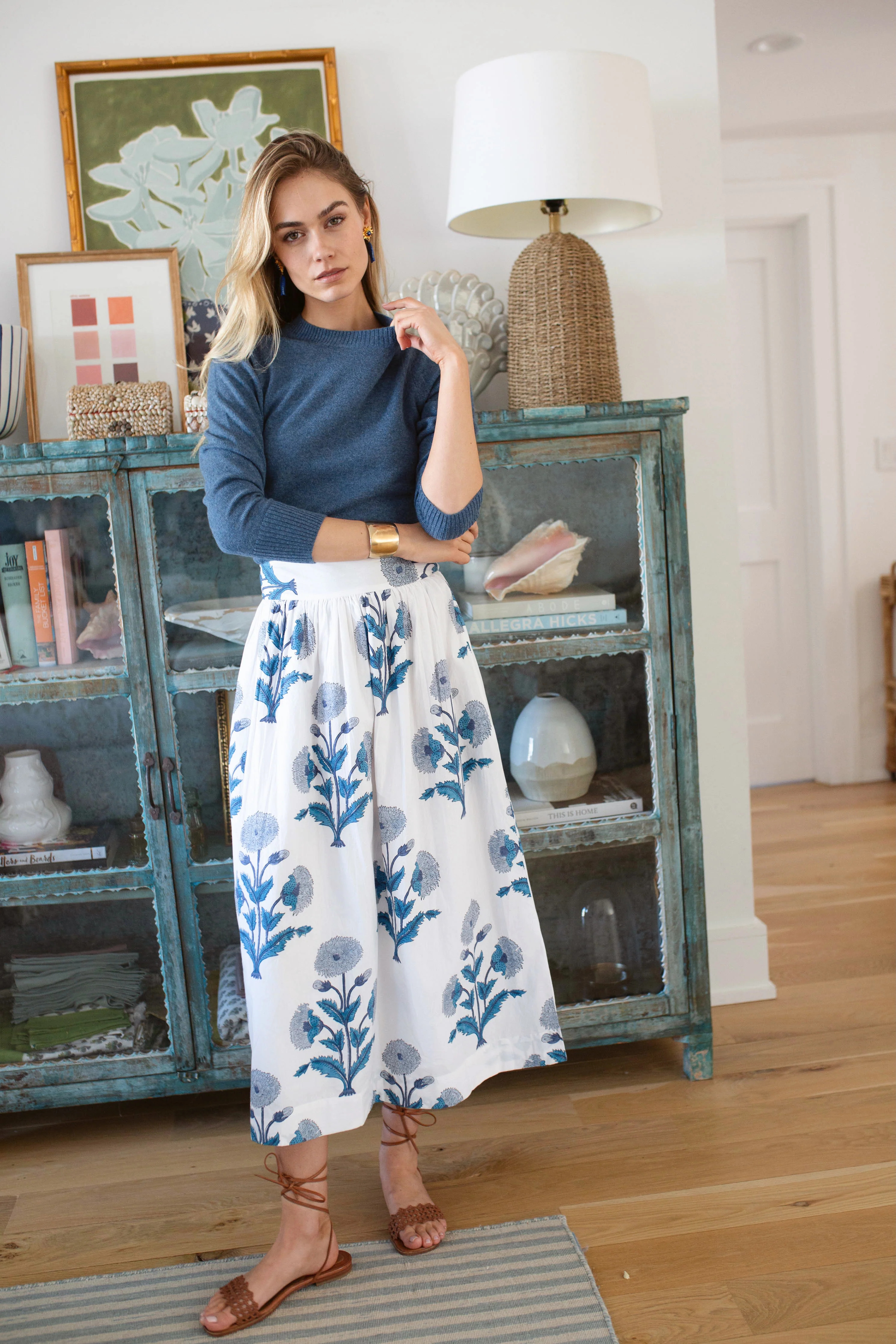 Charlotte Skirt - Indigo Zinnia | Marea