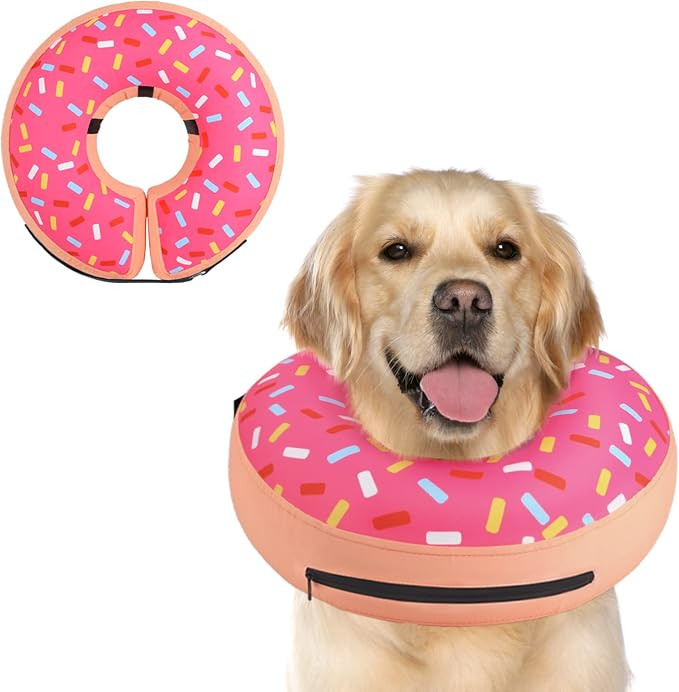 Supet Inflatable Dog Cone Collar Alternative After Surgery, Pet Neck Donut Collar Recovery E Coll... | Amazon (US)