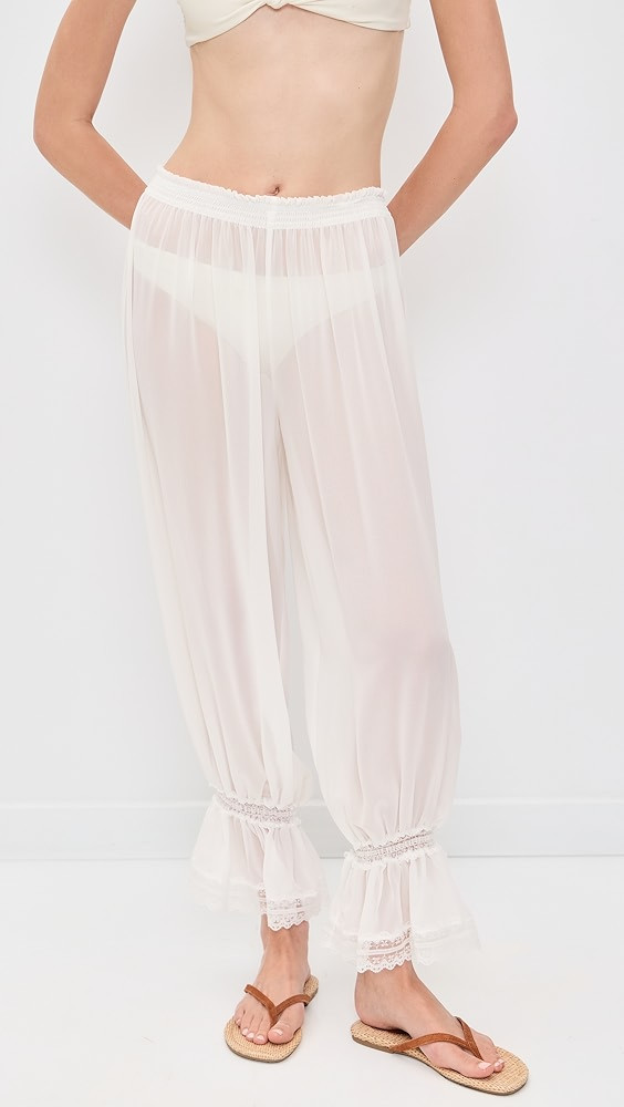 CAROLINE CONSTAS Luella Lace Trimmed Pants | Shopbop | Shopbop