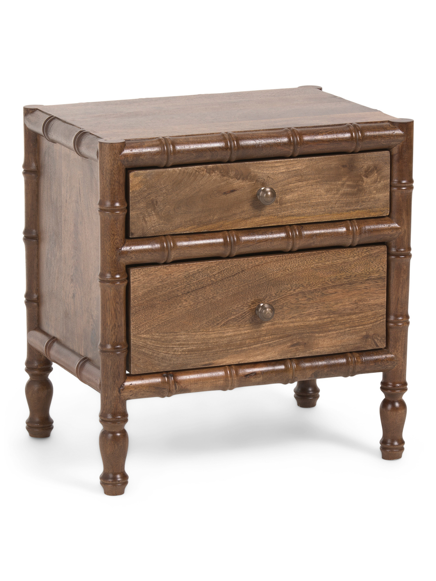 18x14x18 Solid Wood Bamboo Look Frame Nightstand | TJ Maxx