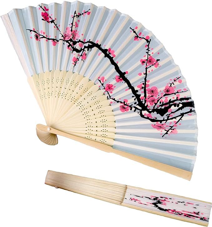 FASHIONCRAFT 6207 Delicate Cherry Blossom Design Folding Fan Favors, 1-Piece | Amazon (US)
