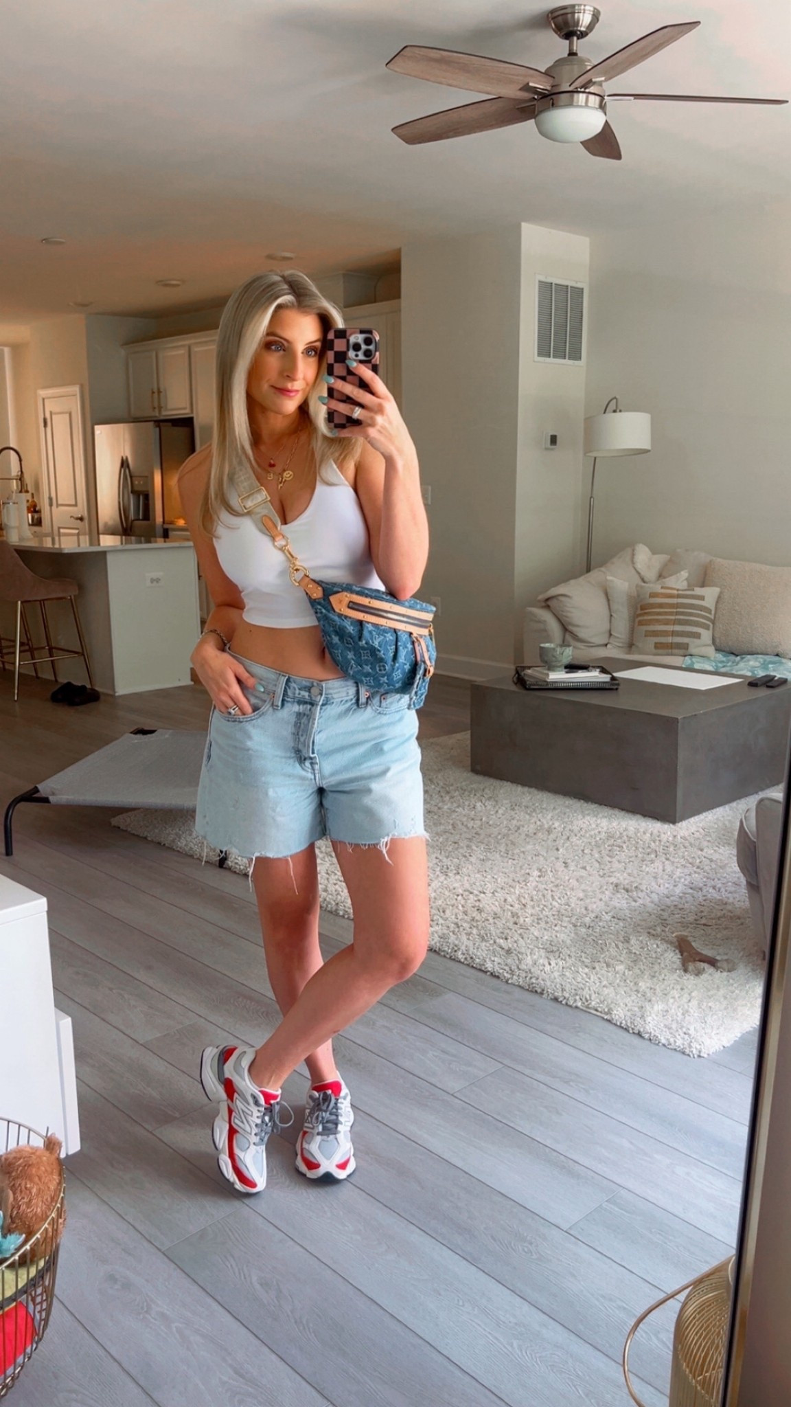 Top - medium 
Shorts - 27 (sized up for loose low-rise fit) will be high rise if you get tts
♥️🍒🇺🇸

#LTKSeasonal #LTKSaleAlert #LTKShoeCrush