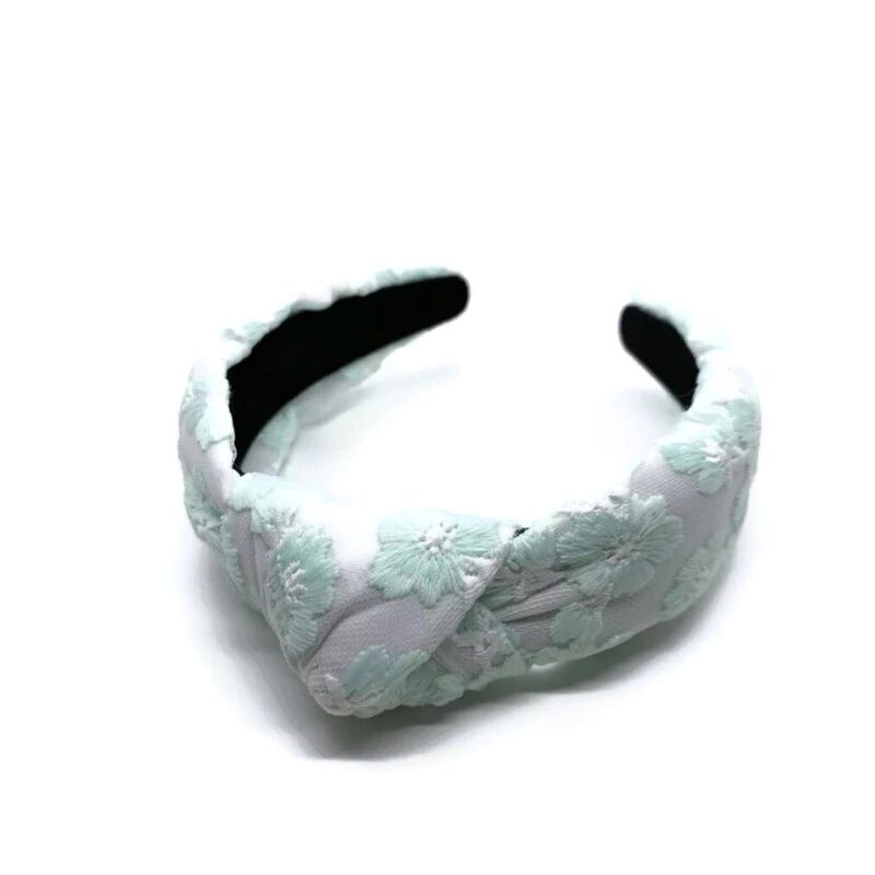 Mint Lace Topknot Headband | Sea Marie Designs