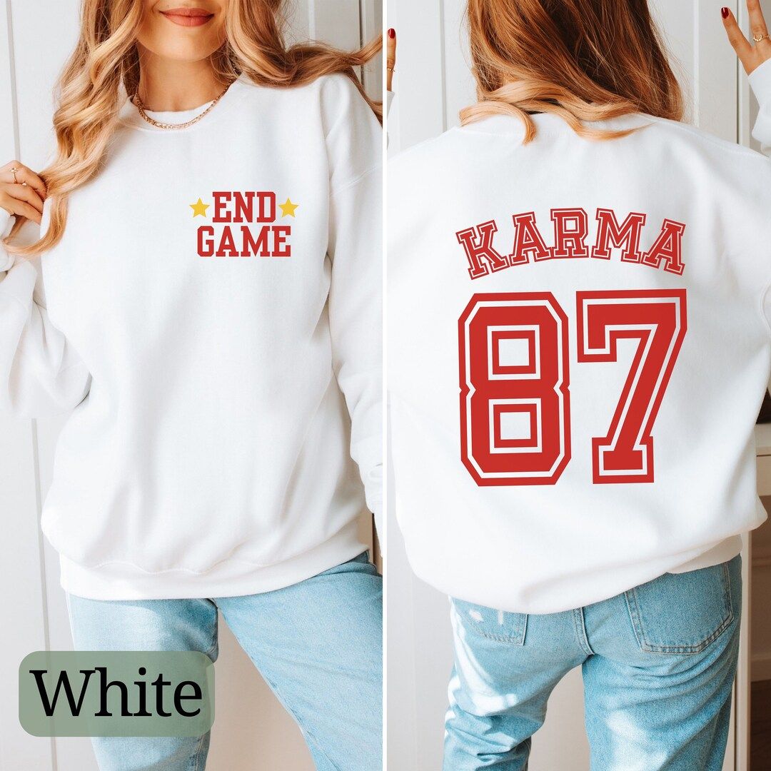 Karma 87 Super Bowl Sweatshirt, End Game Pocket Design Sweater, Kansas City Fan Sweater, Chiefs S... | Etsy (US)