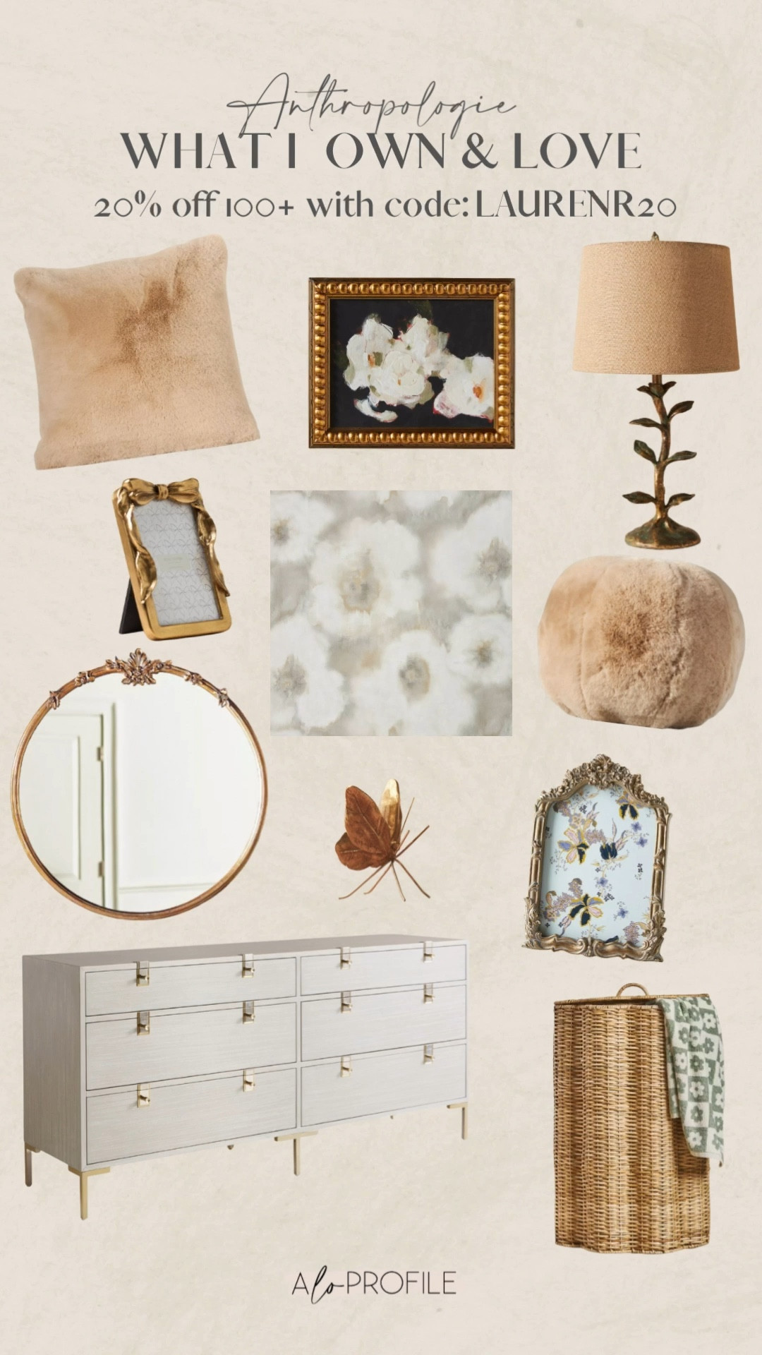 So excited to have a new code with one of my favorite brands!!! We all know & love Anthro home 🤍

Use code: LAURENR20 for 20% off orders $100+ 

#LTKSpringSale #LTKSaleAlert #LTKHome