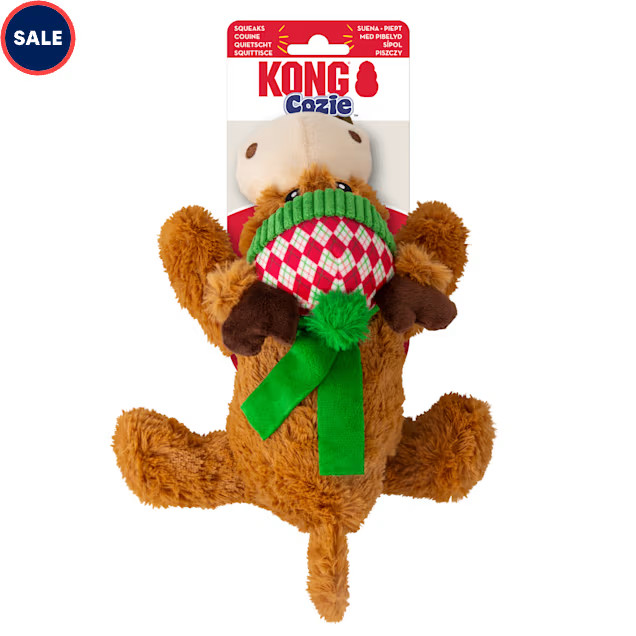 KONG Holiday Cozie Reindeer Dog Toy, Medium | Petco