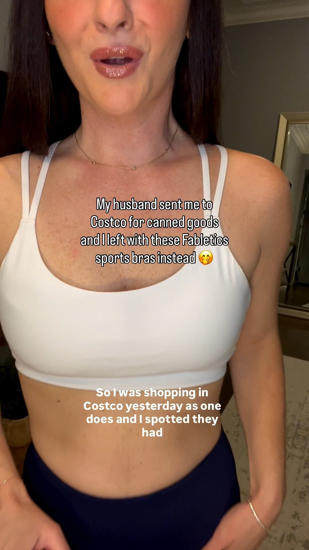 My husband sent me to Costco for canned goods and somehow I left with these Fabletics sports bras instead 🤭



Honestly, this might be my favorite Costco find lately. These Fabletics sports bras are buttery soft, supportive, comfortable enough for workouts, and perfect for everyday wear.

Wearing a size Medium 






@Fabletics 
#CostcoFinds #Fabletics #SportsBra #ActivewearForWomen #MomStyle

#LTKfitnessgoals #LTKActive #LTKmomlife