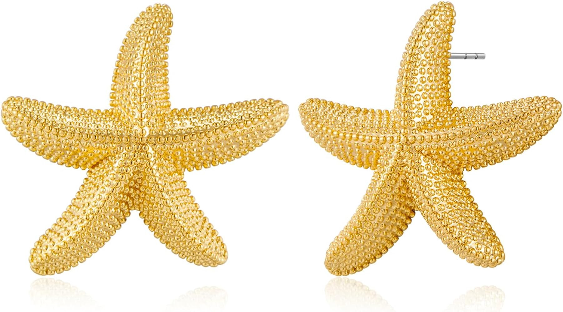 Gold Boho Ocean Earrings, Shell Earrings Seashell Stud Earrings Beach Jewelry Gifts for Women | Amazon (US)
