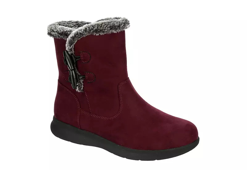Lauren Blakwell Womens Payton Fur Boot - Wine | Rack Room Shoes
