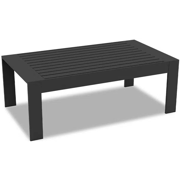 Alturas Standalone Product Aluminum Outdoor Patio Coffee Table Modern Rectangle End Table | Wayfair North America