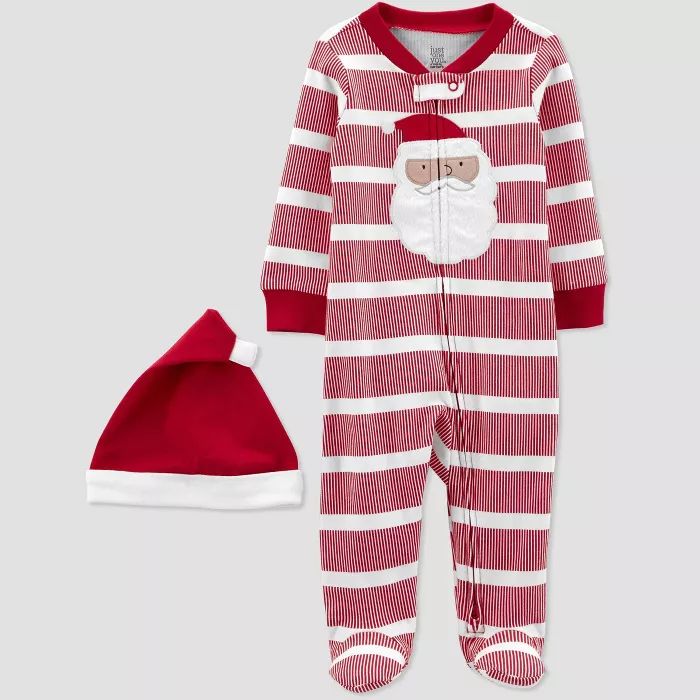 Baby Striped Santa Sleep N' Play - Just One You® made by carter's White/Red | Target