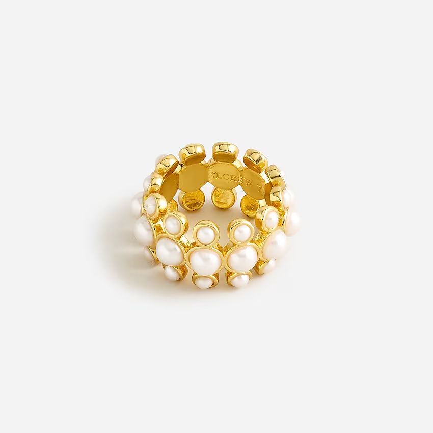 Layered pearl ring | J.Crew US