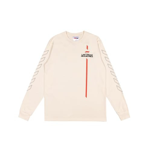 F1 Las Vegas Grand Prix Men's Strip Circuit Classic Fit Long Sleeve T-Shirt, Ivory, Medium | Amazon (US)