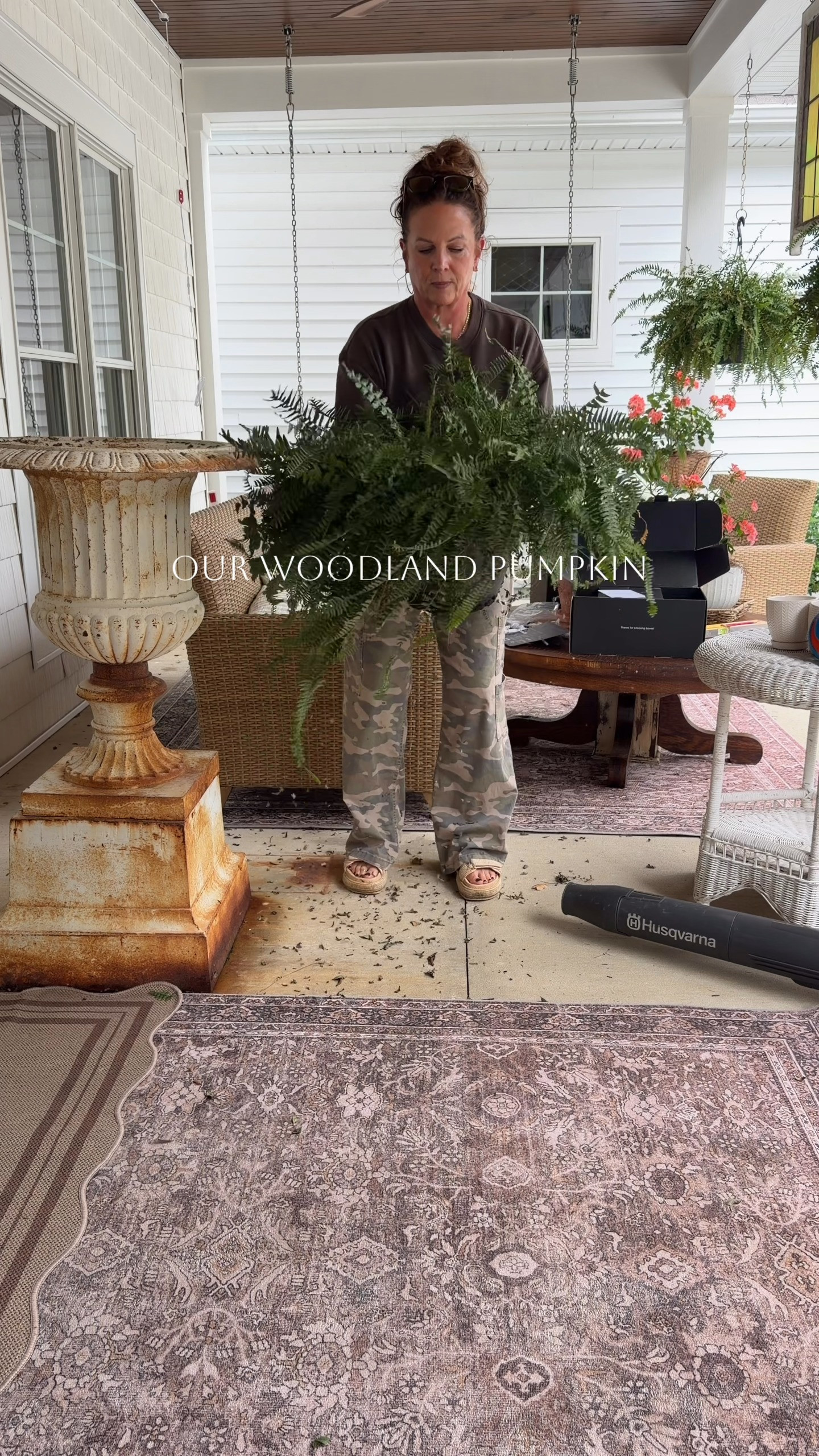 Here is our Woodland Pumpkin themed fall front porch space.

#LTKSeasonal #LTKHome