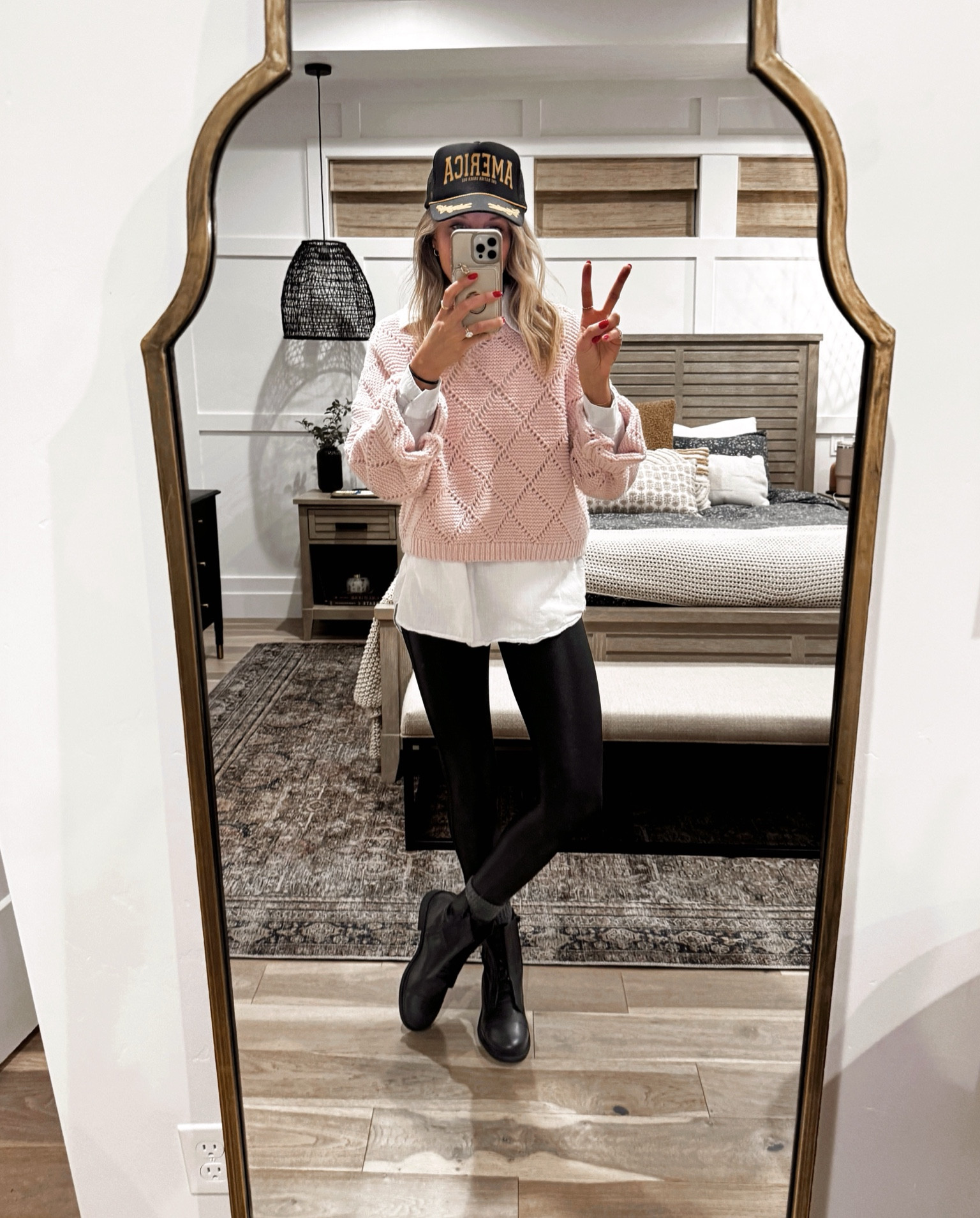 Couldn't find this exact sweater but linked some similar ones! 💕 And my favorite faux leather leggings are 20% off! 🤩 Happy shopping! 🛍️✨

#LTKStyleTip #LTKFindsUnder100 #LTKShoeCrush