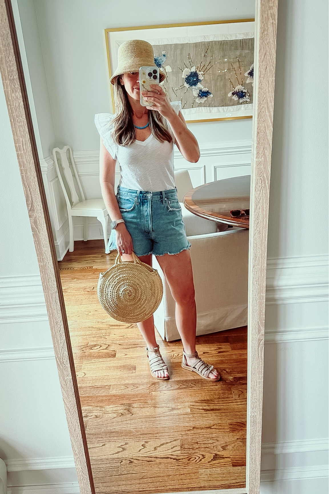 Vacation outfit | beach outfit | vacation | jean shorts | white tee

#LTKover40 #LTKbrasil #LTKstyletip