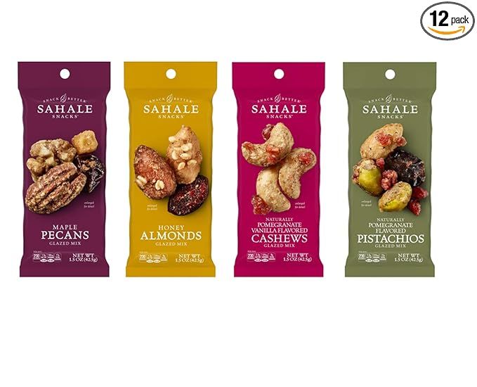 Sahale Snacks Glazed Nut Mix Variety Pack, 1.5 Ounces (Pack of 12) | Amazon (US)