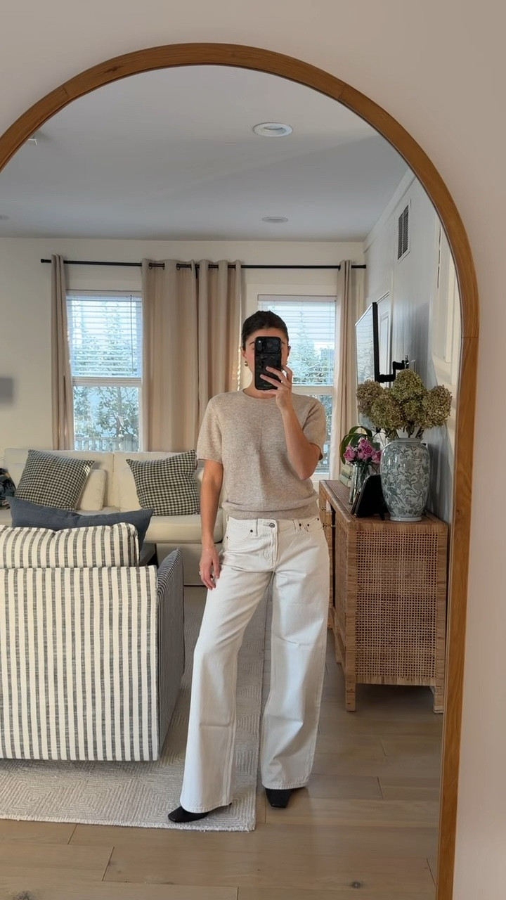 [2/2/26] love this simple look, these boots are so comfortable and run true to size, I’ve been pairing them with basically everything this winter | jeans are the low rise ultra loose jean  (regular length to pair with boots) run true to size or size up 1 for looser fit. Top is Merino Wool Blend and such a great staple to have in your closet. Comes in 4 colors and is on sale for $35 with code. 

*25-40% Off All Jeans: *Offer valid in stores and online 1/29/2026-2/2/2026 in US/CA. Excludes clearance. Online price reflects discount. 20% Off Almost Everything: *Offer valid in stores and online 1/29/2026-2/2/2026 in US/CA. Exclusions apply as indicated. Online price reflects discount. Promo Code: *Use code AFVIVIANE to get an additional 15% off almost everything in stores and online at checkout from 1/29/26-2/2/26 in US/CA. Exclusions apply. See details online.

#LTKSaleAlert #LTKootd #LTKPetite