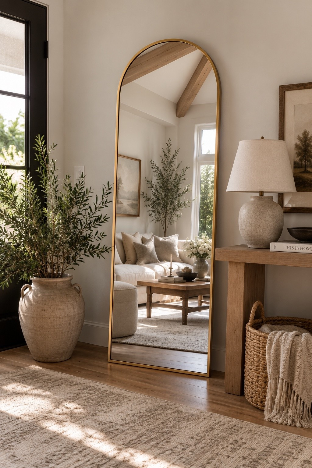 Walmart Deal: 64” x 21” Gold Arched Floor Mirror Under $40

Follow @farmtotablecreations on Instagram for more home finds and styling inspiration.

This designer-inspired arched floor mirror is one of those pieces that instantly makes a room feel larger, brighter, and more elevated. The slim gold frame gives it a timeless, high-end look, whether you lean it against a wall, use the built-in stand, or mount it vertically. At under $40, it’s an easy way to add a luxury look without the luxury price tag. The 64” x 21” size is perfect for bedrooms, entryways, living rooms, or dressing spaces.  

#walmartfinds #walmartdeals #floormirror #archedmirror #goldmirror #entrywaydecor #bedroomdecor #livingroomdecor #homedecor #neutralhome #designerlookforless #homefinds

#LTKHome #LTKSaleAlert