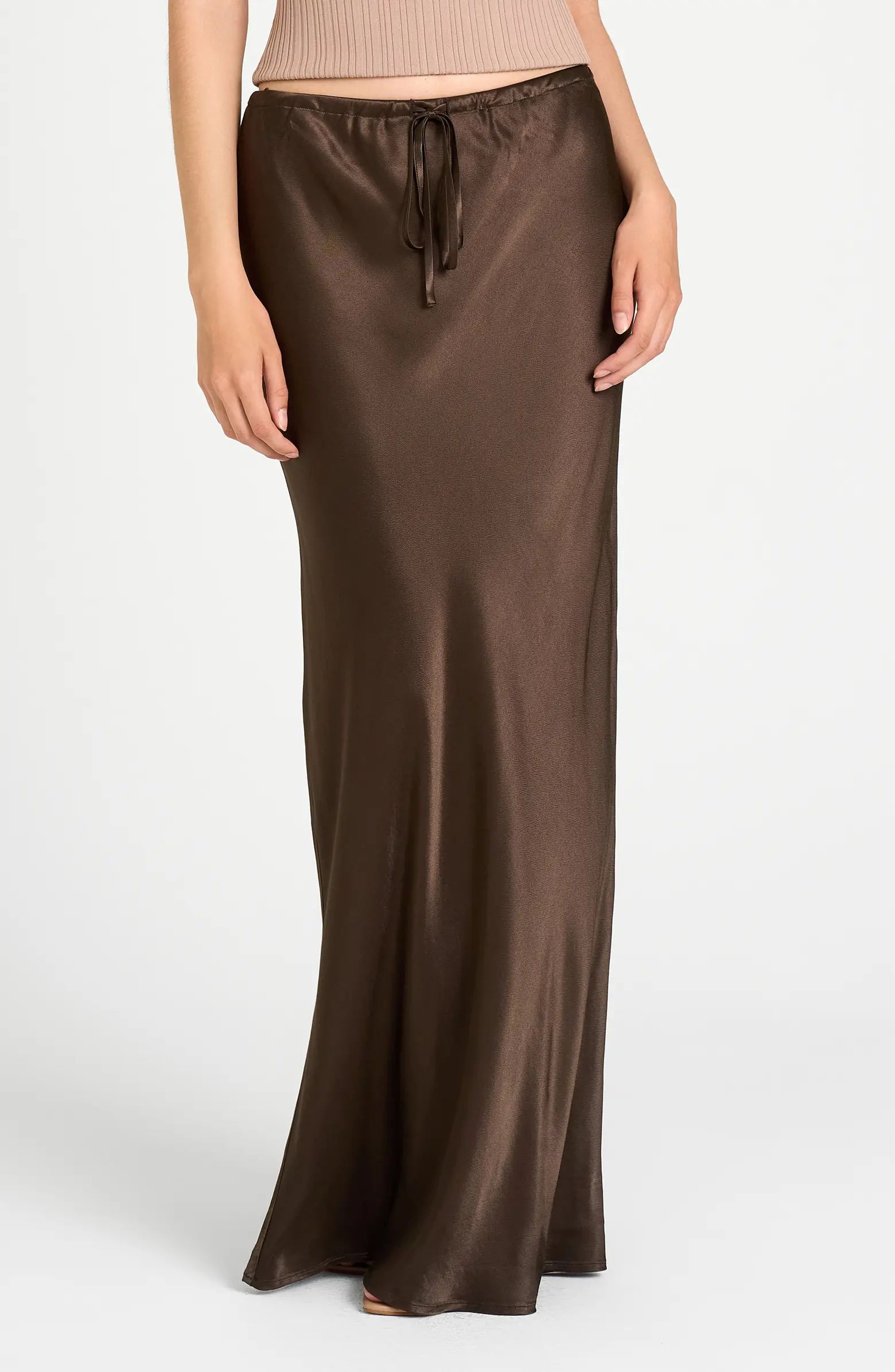 WAYF Finley Satin Skirt | Nordstrom | Nordstrom