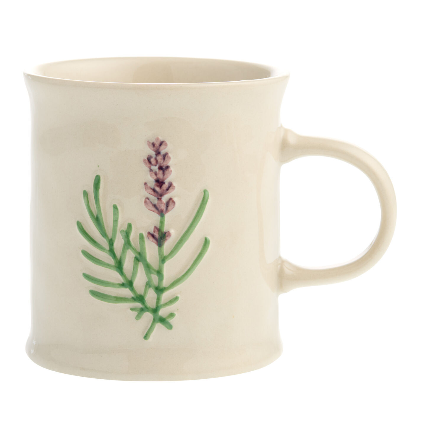 Cream Hand Painted Flower Ceramic Mug | World Market