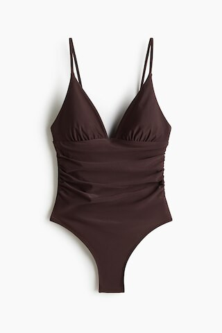 H & M - Medium Shape Swimsuit - Dark Brown | H&M (US + CA)