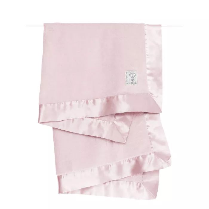 Little Giraffe Powder Plush Baby Blanket - Dusty Pink | Target