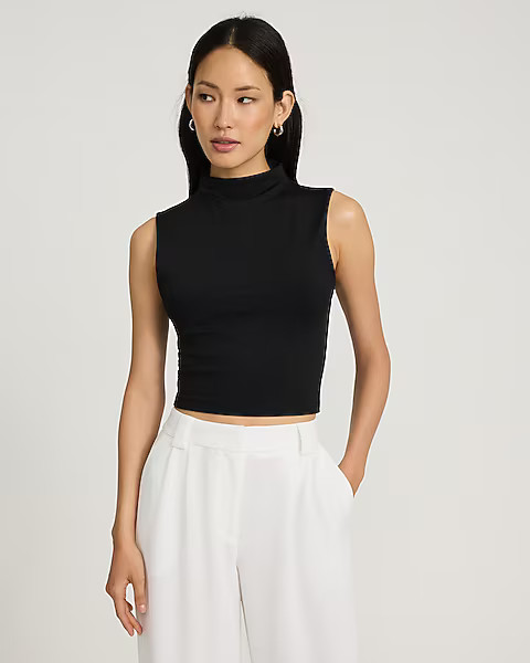 Body Contour High Compression Mock Neck Tank | Express