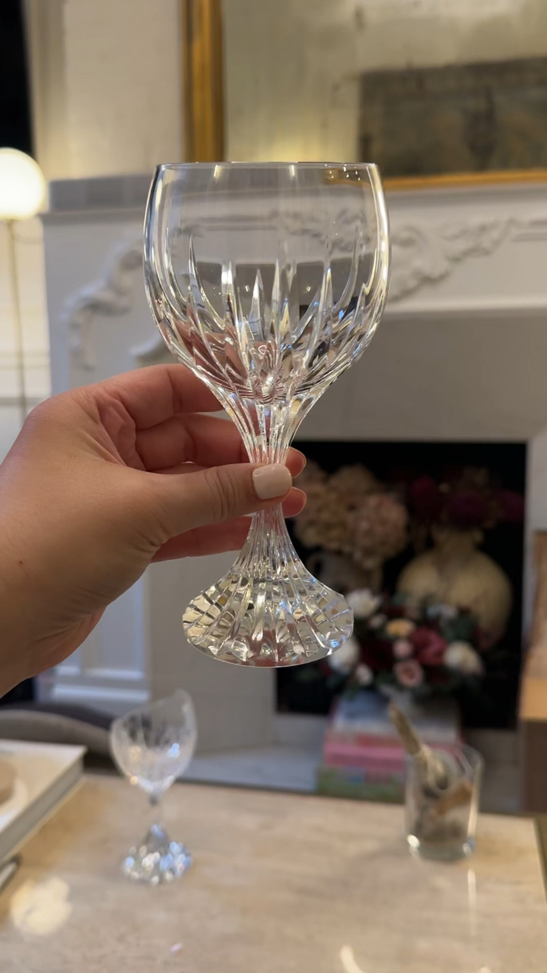 Obsessed with my new Baccarat glasses. I found mine at auction but here’s the link incase you’re that bougie b! 