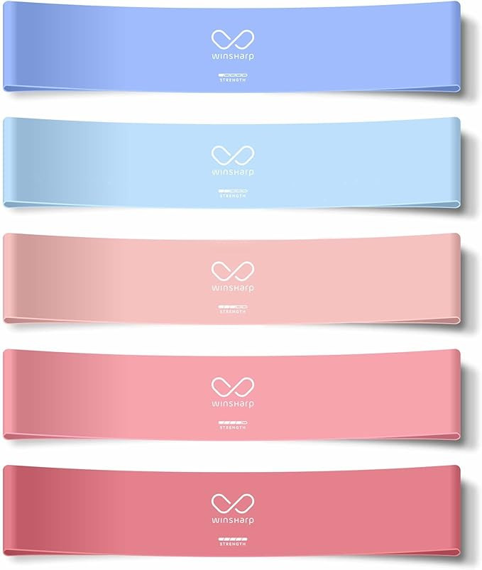 Resistance Bands - Premium Latex Band Set + Travel Bag Exercise Home Workout Manual Resistance Lo... | Amazon (US)