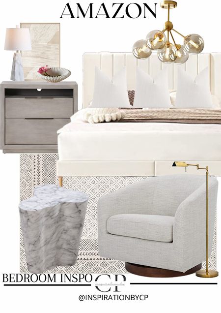 Amazon Bedroom Inspo
Upholstered bed, swivel chair, floor lamp, chandelier, bubble chandelier, side table, marble table, nightstand, pillow cases, abstract wall art, modern home, neutral home, home decor, amazon home, area rug, monochromatic, alabaster lamp, table lamp, RH inspired, bedroom design, inspired, designer, boucle, marble bowl, modern organic, modern Lux, crate and barrel, west elm, Arhaus, pottery barn 

#LTKFind #LTKstyletip #LTKhome