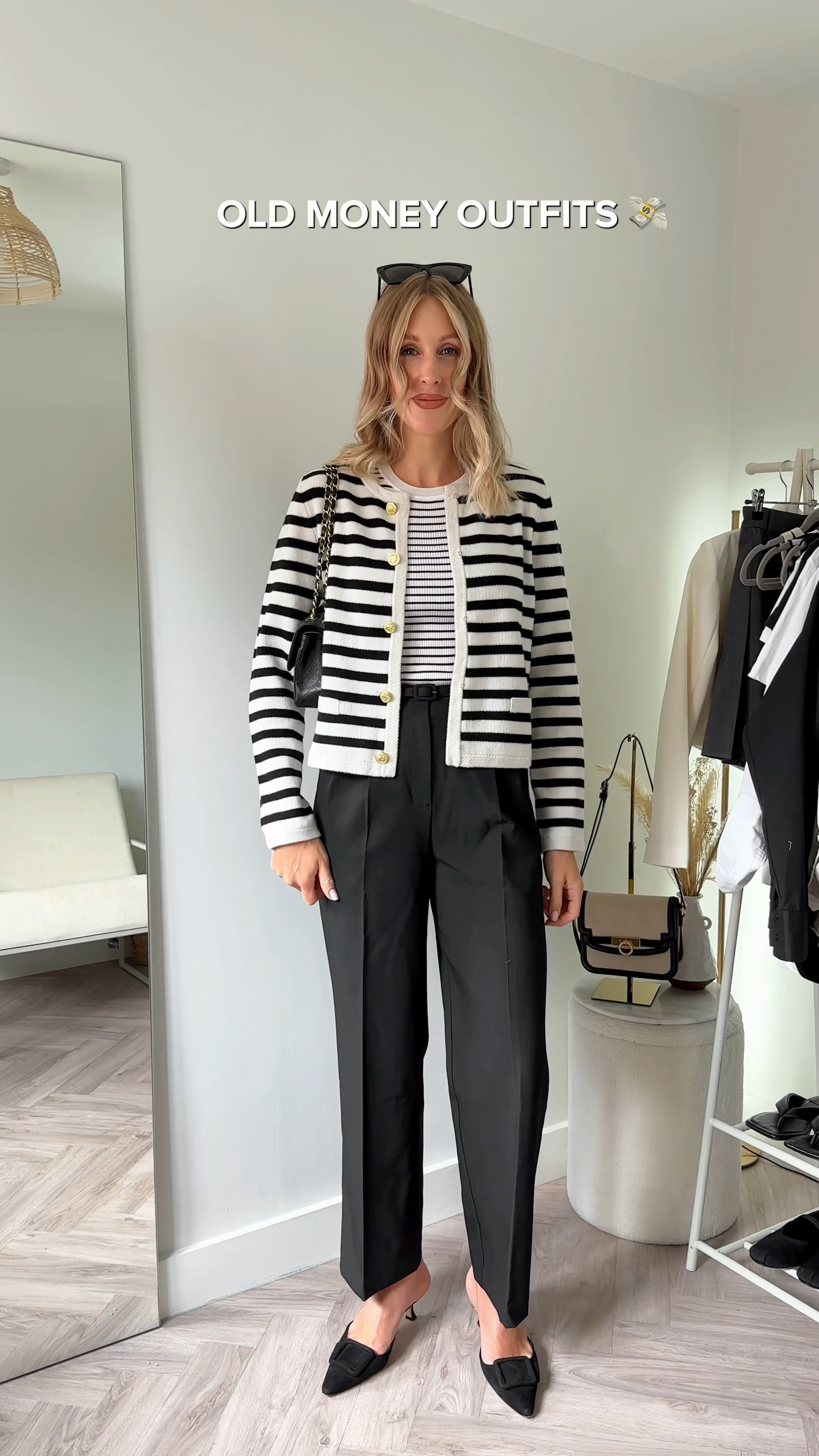 Striped 2025 cardigan outfit