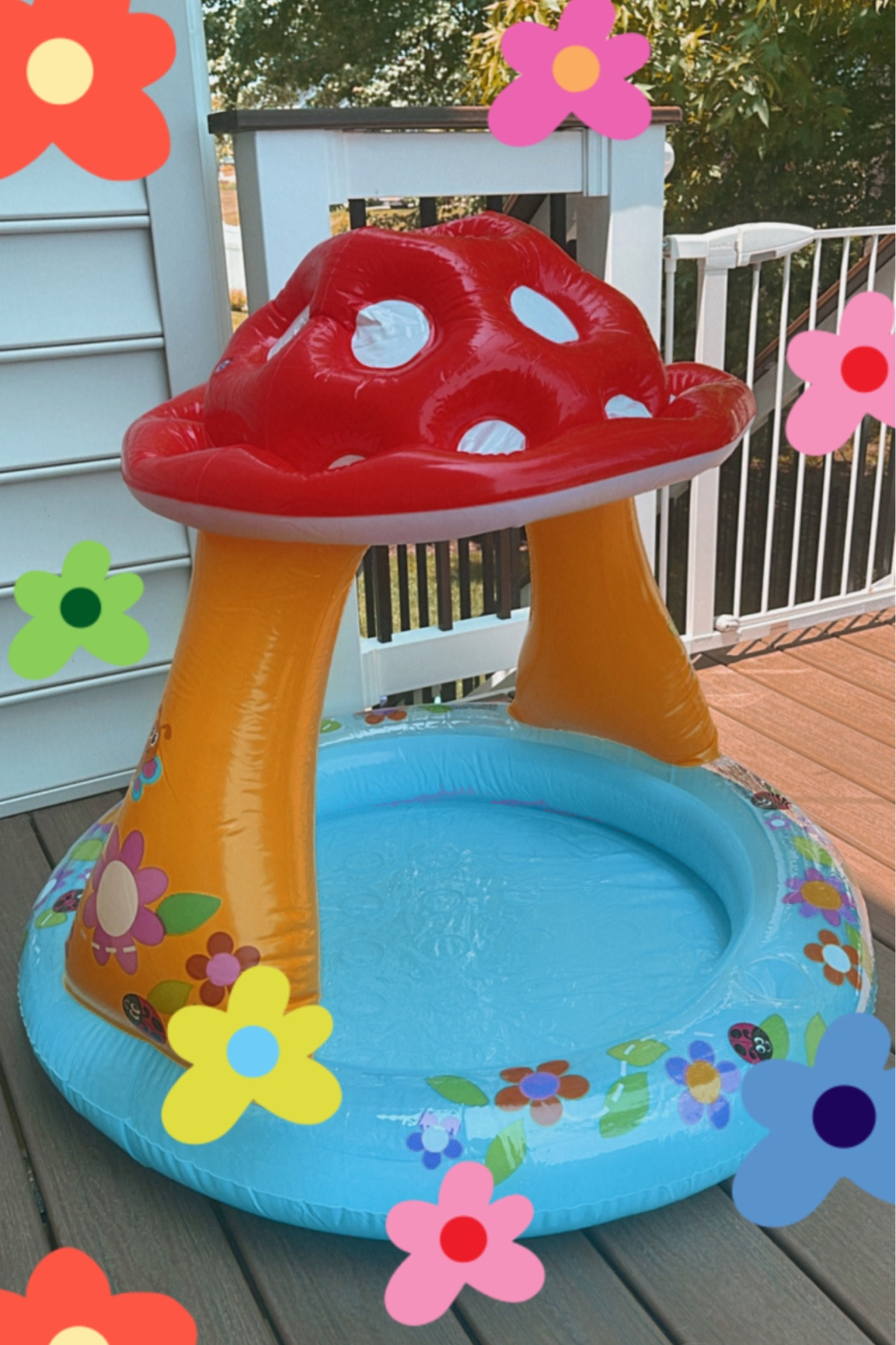 Totally love this adorable mushroom pool for my daughter! It’s the perfect summer toddler pool 🍄🌈🏝️🌸

#LTKSeasonal #LTKbaby #LTKFind