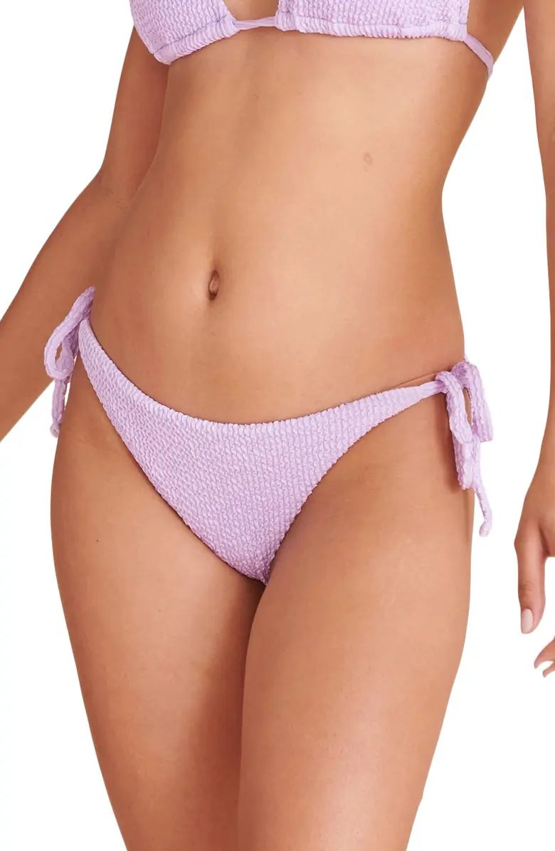 Gavitella Textured Side Tie Bikini Bottoms | Nordstrom