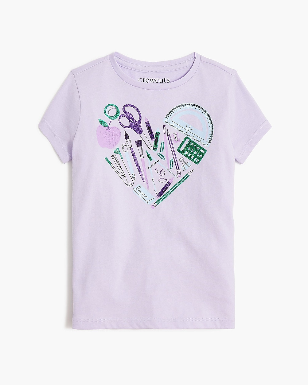 Girls' school supplies graphic tee | J.Crew Factory