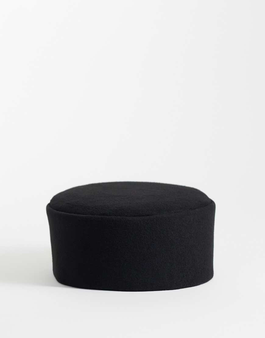 ASOS DESIGN pillbox hat in black | ASOS (Global)