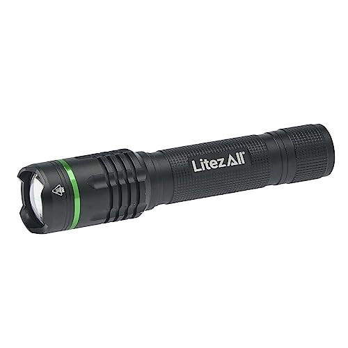 LitezAll 1000 Lumen Thin Rechargeable Tactical Flashlight, Slim Compact LED Flashlight with USB Charging, High-Power Pocket Light for EDC, Work, Camping, and Emergency Use | Amazon (US)